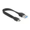 DELOCK USB 3.2 Gen 1 (3.1 Gen 1) 4-portový hub s Type-A + Type-C host (5000 Mbit/s) čierna/transparentná