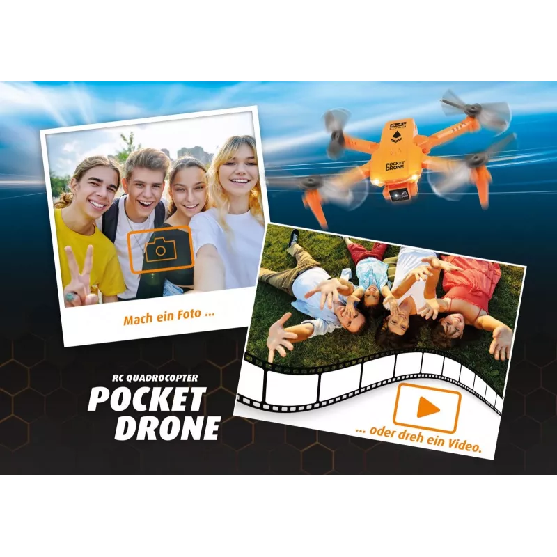 RC kvadrokoptéra REVELL Pocket Drone 23810 — 2,4 GHz, 4-kanálové diaľkové ovládanie