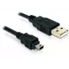 USB kábel DeLOCK 82252 USB 2.0 1,5 m USB A Mini-USB B čierny