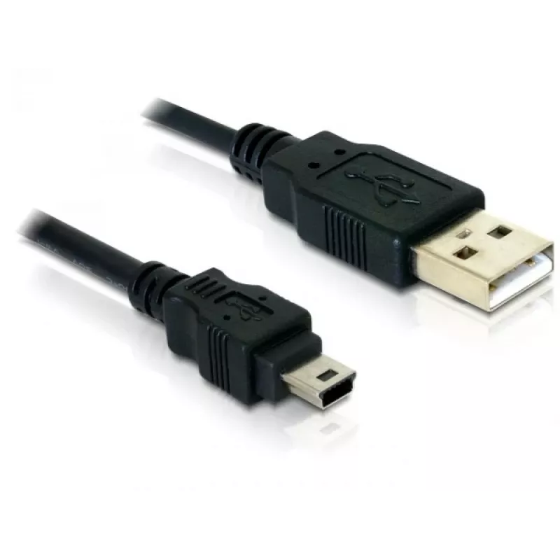 USB kábel DeLOCK 82252 USB 2.0 1,5 m USB A Mini-USB B čierny