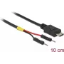 Delock USB napájací kábel Micro-B na 2 x kolíkový konektor samostatne napájanie 10 cm (85406)
