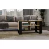 Konferenčný stolík top e shop Topeshop STOLIK KAWOWY ŁAWA MODERN 4P Dub Artisan Czern
