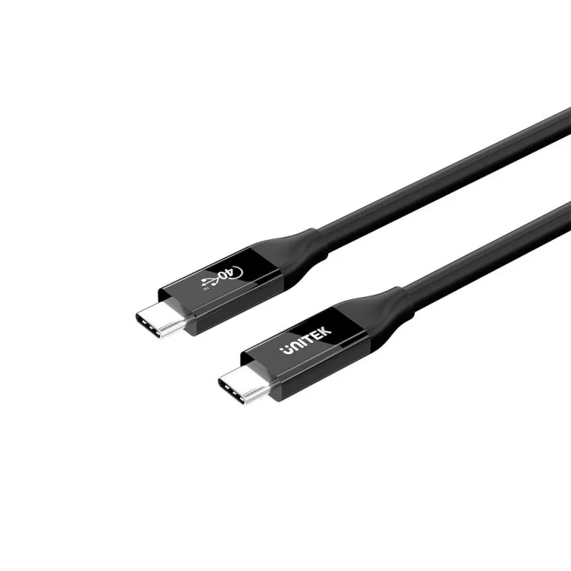 USB-C kábel Unitek C14100ABK01-2M – 2 m, 100 W Power Delivery, 40 Gbit/s dáta