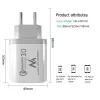 Nástenná nabíjačka MACLEAN MCE479W — 3-portová USB rýchlonabíjačka, 18W celkový výkon
