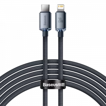 Mobilný kábel Baseus CAJY000301 sivý 2 m USB-C Lightning