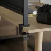 Ergo Office stolová priečka / organizér, max. zaťaženie 10 kg, biely tabuľa, šírka 1116 mm, čierny, ER-301 B