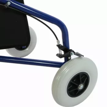 Trojkolkový rollator REHA FUND RF-611 Barcelona, oceľový rám, skladací, výškovo nastaviteľný 82–97 cm, max. zaťaženie 110 kg, uzamykateľné kolesá, košík