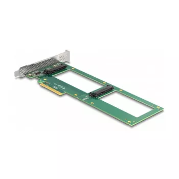 DeLOCK PCI Express 4.0 x8 karta na 2 x interné U.2 NVMe SFF-8639 bifurkácia