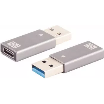 Káblový adaptér ShiverPeaks BS14-05033 USB A na USB C sivý