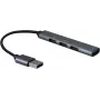 STANDARD USB 3.0 hub, USB-A konektor samec, 4x USB-A porty (3x USB 2.0 + 1x USB 3.2 Gen1) (S3018)