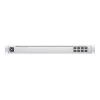 Spravovaný L2 sieťový switch UBIQUITI USW-Aggregation — 8 SFP+ slotov, podpora 10G, bez ventilátora, 1U rack, strieborná