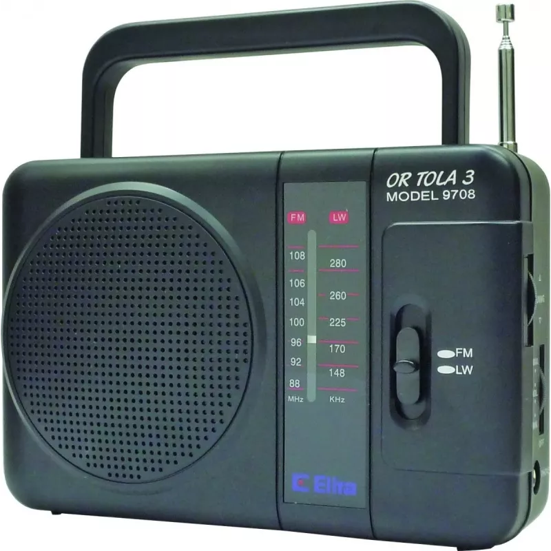 Eltra Tola 3 prenosné rádio, FM/LW, čierne