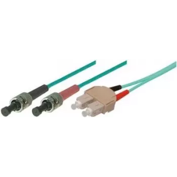 Tecline exertis Connect - patch kábel - ST Multimode (M) na SC Multimode (M) - 7,5 m - optické vlákno - 50/125 mikrometrov - OM3 - tyrkysový (39975207)