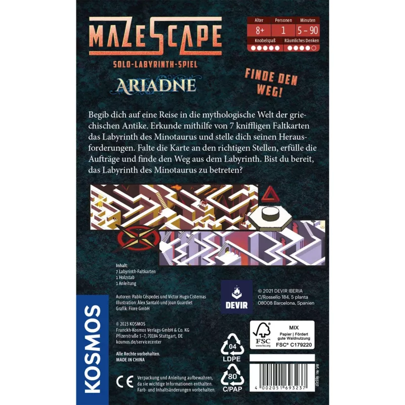 Mazescape Ariadne, logická hra