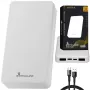 Powerbanka Extralink EPB-078W 10000 mAh biela, USB-C, 10 W výstup, nabíja až 2 zariadenia