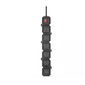 Zásuvková lišta TB Energy Power Strip 1,5 m — 1,5 m kábel, viacero zásuviek
