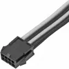 Predlžovací napájací kábel SILVERSTONE PP07E 8‑pin PCIe 30 cm (čierna/biela)