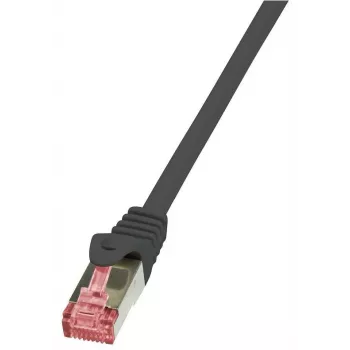Logilink PrimeLine - Patch kábel - RJ-45 (M) - RJ-45 (M) - 1 m - SFTP, PiMF - CAT 6 - hladký, bezhalogénový - čierna (CQ2033S)