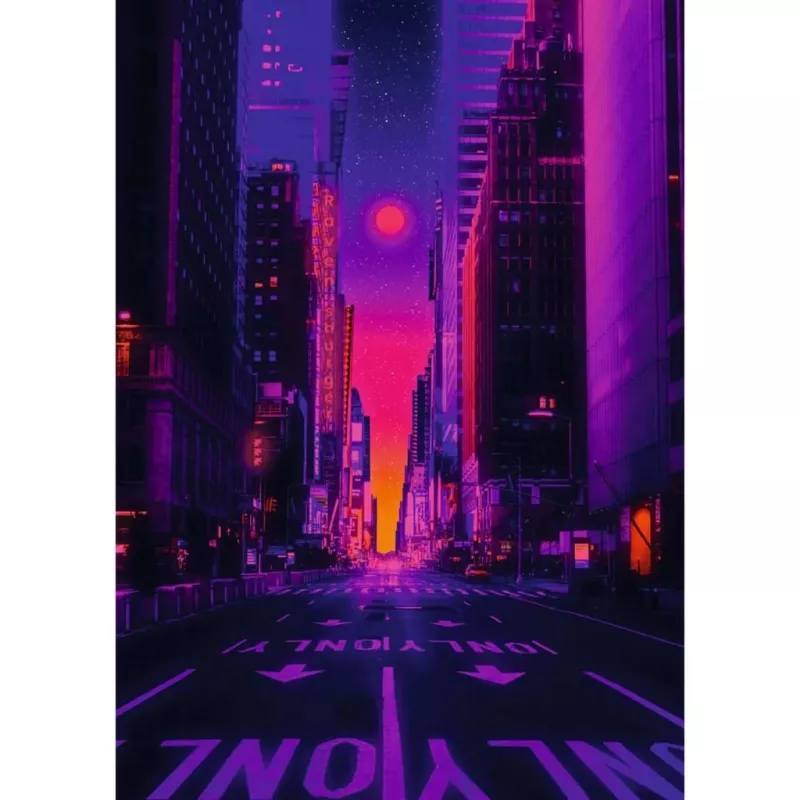 Puzzle Ravensburger New York in Neon, 1000 dielikov, puzzle pre dospelých