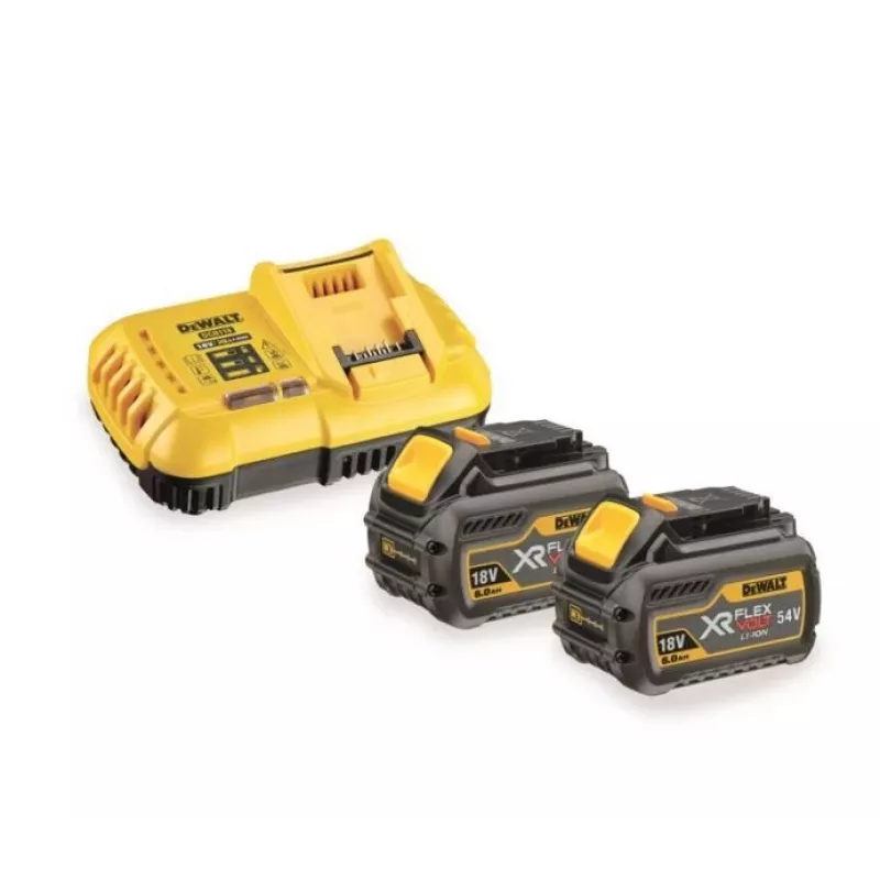 DeWalt DCB118T2-QW XR FLEXVOLT štartovacia sada, 2 batérie 54 V 2 Ah a nabíjačka