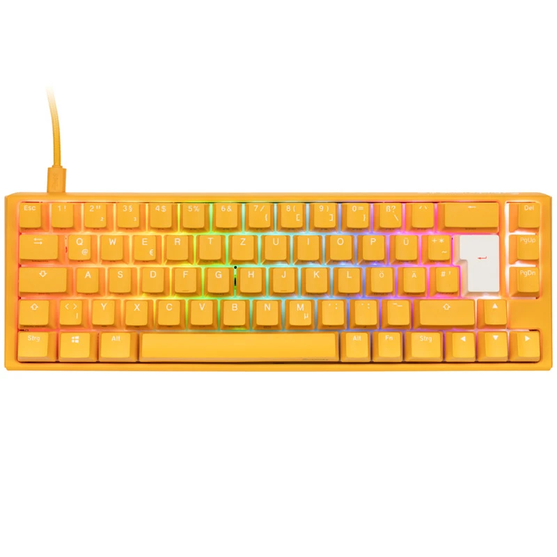 Ducky One 3 SF žltá herná klávesnica USB mechanická RGB LED