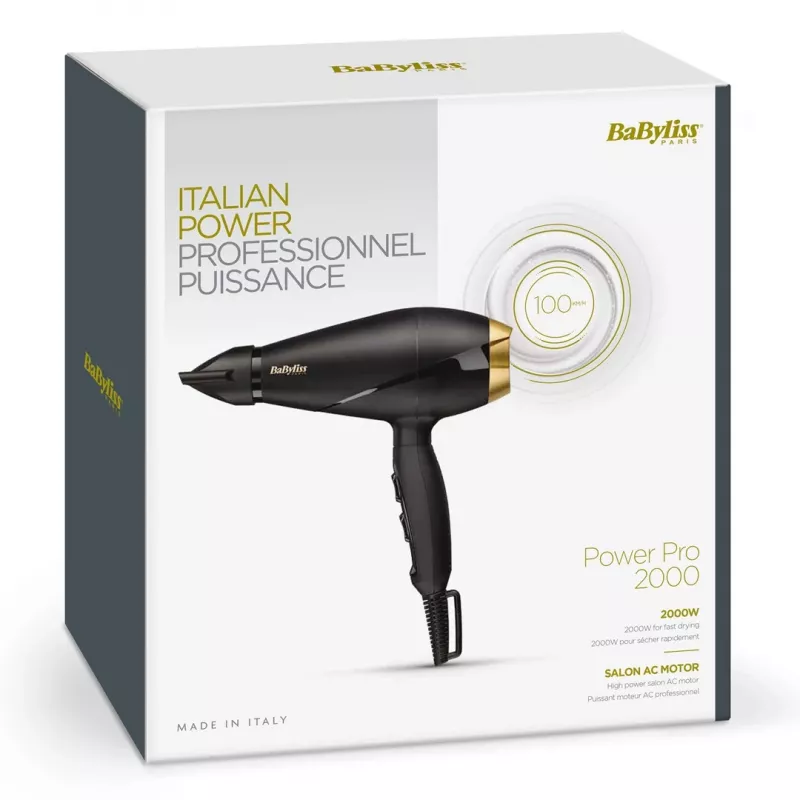 BaByliss 6704E sušič vlasov 2000 W čierna, zlatá