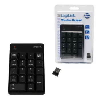 LogiLink ID0120 bezdrôtová numerická klávesnica s 18 tlačidlami