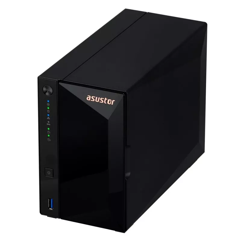 Asustor DRIVESTOR 2 Pro Gen2 AS3302T v2 NAS Realtek RTD1619B 2 GB DDR4 ADM čierny
