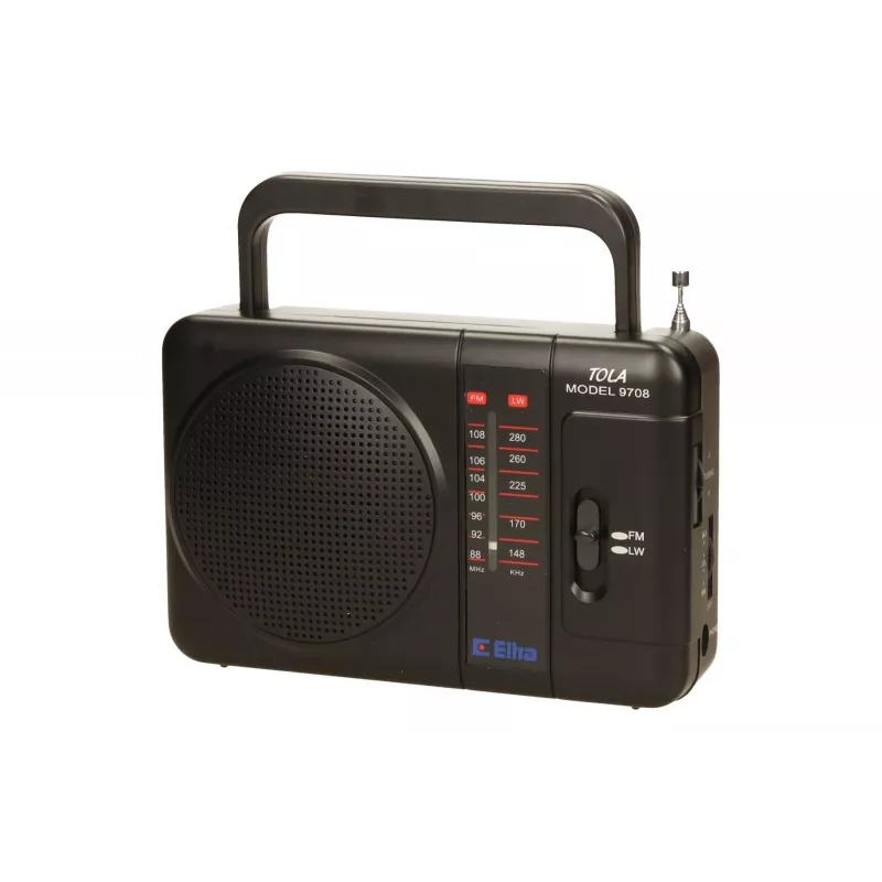 Eltra Tola 3 prenosné rádio, FM/LW, čierne