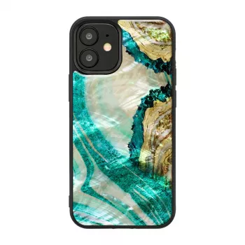 Ochranné puzdro iKins pre Apple iPhone 12 mini — aqua agate