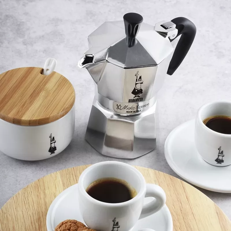 Bialetti Moka Express moka kanvica 0,06 L hliník, čierna