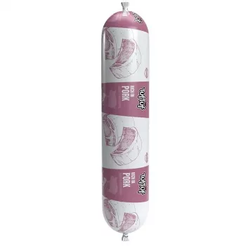 Mokré krmivo pre psov TufTuf Pork Bar 900 g — kompletné krmivo pre dospelé psy, jednoproteínové bravčové, 61 % vlhkosti, 11,9 % bielkovín