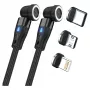 USB kábel RealPower MagneticCharge2 1m čierna rýchle nabíjanie prenos dát