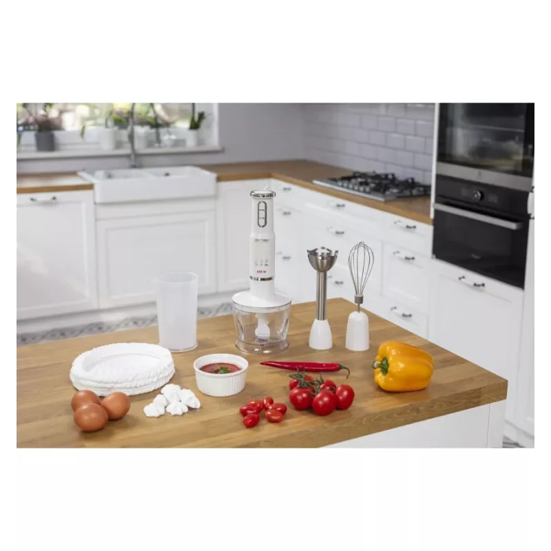 Tyčový mixér MPM MBL 43 biely 600W s príslušenstvom