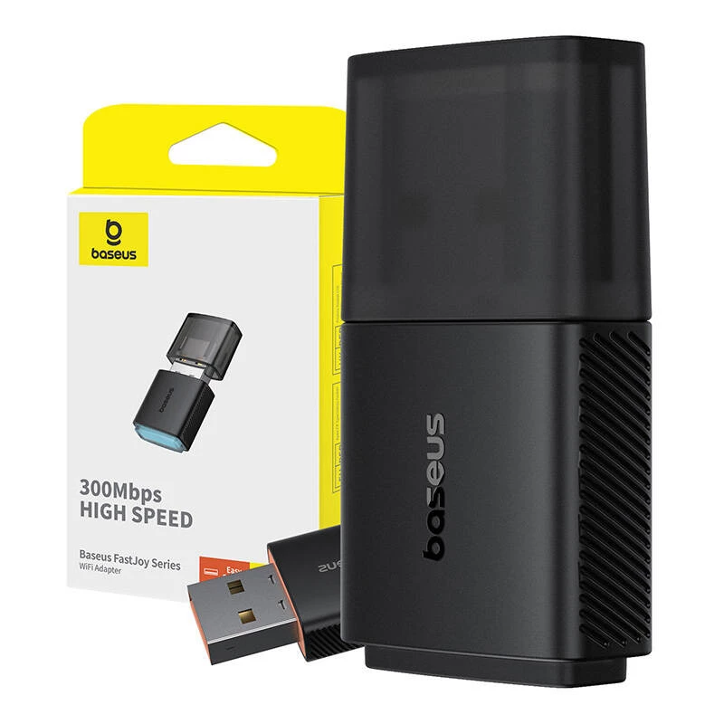 Adaptér WiFi Baseus FastJoy 300Mbps (čierny)