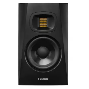 Štúdiový monitor reproduktor ADAM AUDIO T5V, 5 palcový basový reproduktor, 1,9 palcový výškový reproduktor, 45–25.000 Hz, 106 dB, čierna