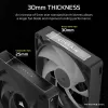 Corsair iCUE LINK RX120 MAX ARGB 120mm skriňový ventilátor 3-pack Čierna