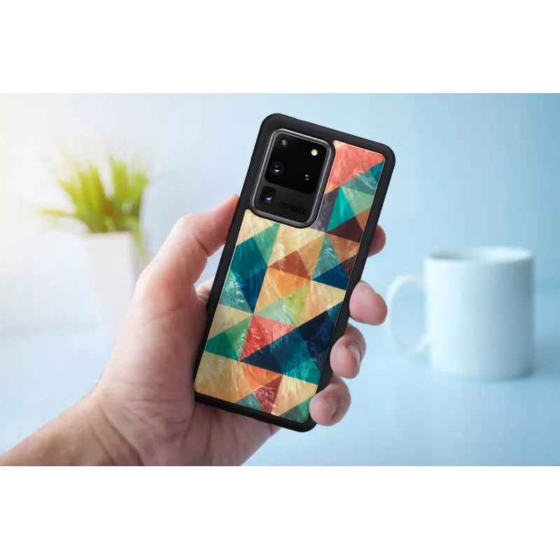 Ochranné puzdro iKins pre Samsung Galaxy S20 Ultra, mozaika čierne