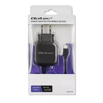 Qoltec 50190 nabíjačka pre mobilné zariadenia, mobil, tablet, telefón, univerzálna