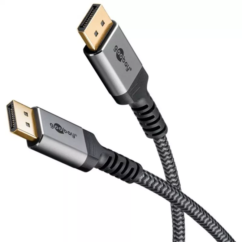 Pro Displayport 1.4 Sleeved - kábel displeja - 3 m - čierny