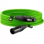 Prémiový XLR kábel XLR6M-G zelený (svetlozelený, 6 metrov)