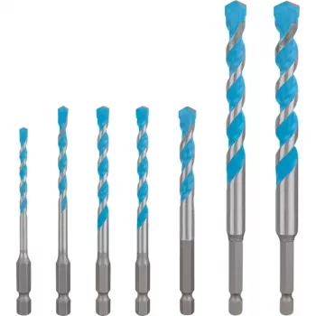 Sada vrtákov Bosch Expert HEX-9, 7-dielna, veľkosti 4–12 mm, stopka HEX-9