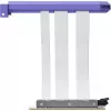 PCIe 5.0 Hyper Riser kábel od HYTE, model ACC-HYTE-PCIE50-TM, 20 cm, fialový/biely