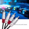 Audio kábel Qoltec 52337 2 m 2 x RCA čierny