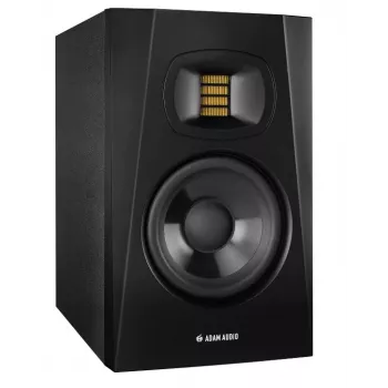Štúdiový monitor reproduktor ADAM AUDIO T5V, 5 palcový basový reproduktor, 1,9 palcový výškový reproduktor, 45–25.000 Hz, 106 dB, čierna