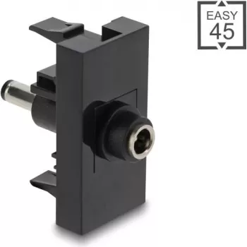 Sada napájacích konektorov DELOCK Easy 45 modul DC 5,5×2,1 mm a 5,5×2,5 mm