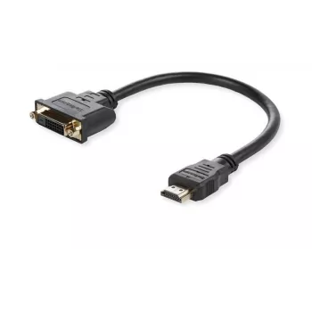 Microconnect HDMDVI15CM videokábel adaptér 0,15 m HDMI Type-A (štandard) DVI-D čierny