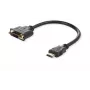 Microconnect HDMDVI15CM videokábel adaptér 0,15 m HDMI Type-A (štandard) DVI-D čierna