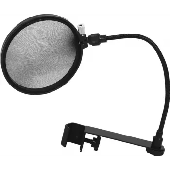 Mikrofónny pop filter Omnitronic 6000624N čierny — ochrana na zníženie plozív