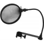 Mikrofónny pop filter Omnitronic 6000624N čierny — ochrana na zníženie plozív